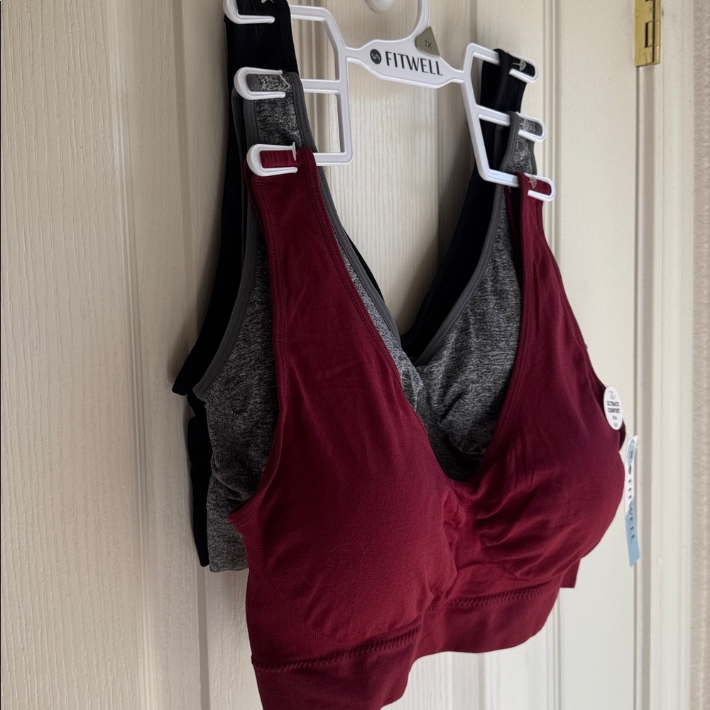NWT FITWELL 3 PIECE COMFORT BRA SET - Picture 2 of 7